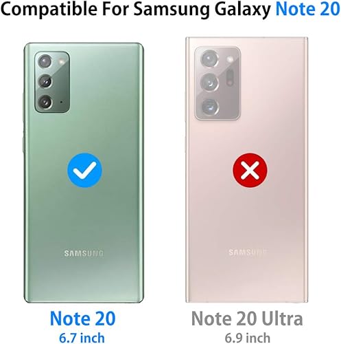 Miniatura 6 de Funda protectora para Galaxy Note 20 Clear Auroral Light delgada a prueba de golpes híbrida PC y TPU 100% auténtica marca VVUPIC