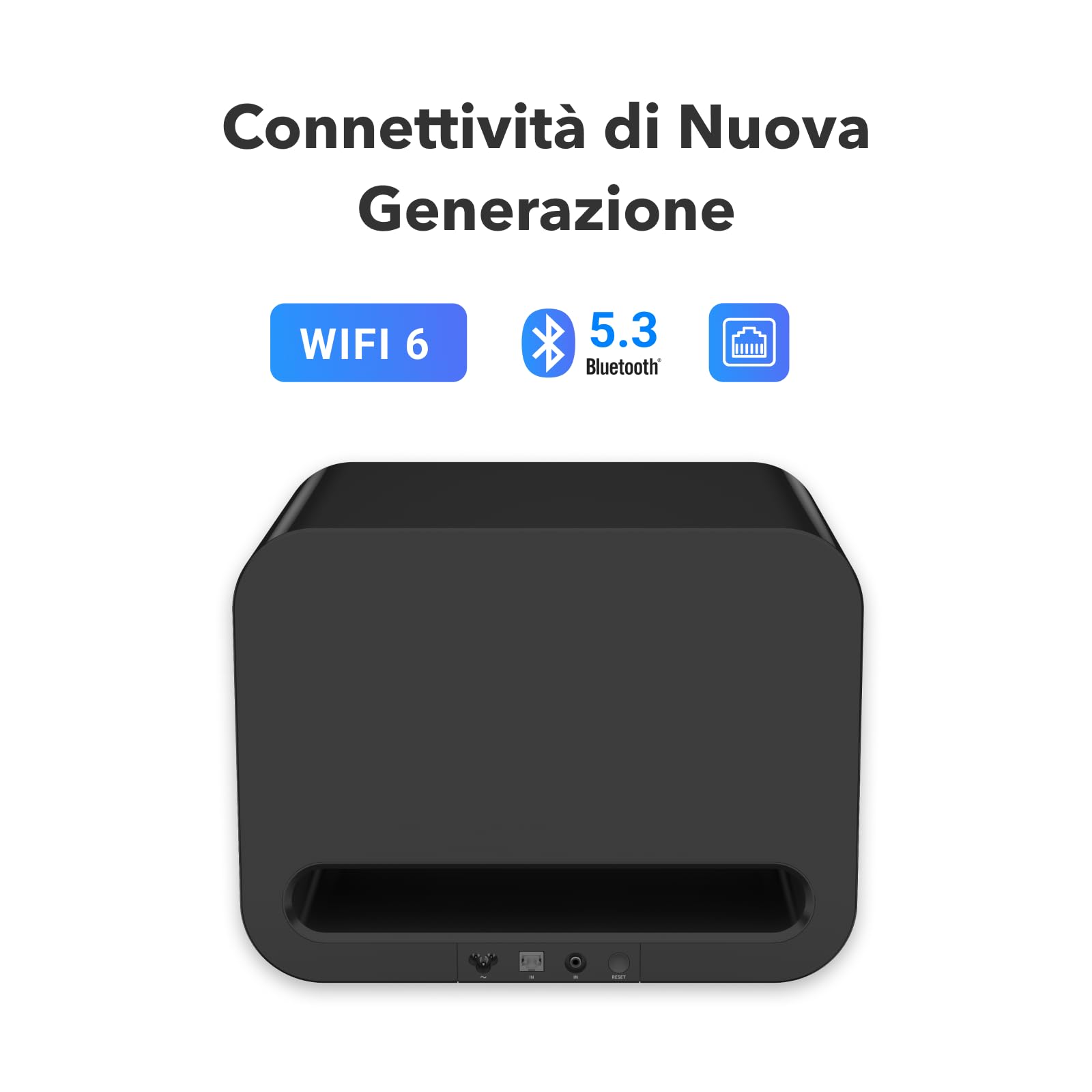 WiiM Sub Pro – 8" 250 W Subwoofer Intelligente Senza Fili | Taratura AI RoomFit™ | Wi-Fi 6 e Bluetooth 5.3 | 25 Hz Bassi Profondi | Funziona con Streamer, Ampere e Qualsiasi Sistema RCA Sub-Out