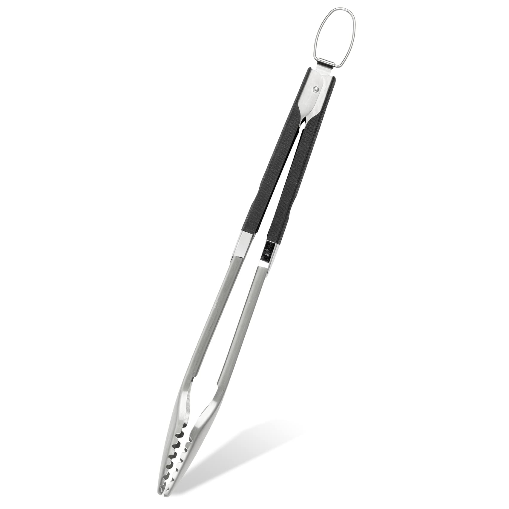Maximex BBQ Tongs Extra Long for Safe Working, Stainless Steel, 5 x 45 x 4.1 cm, Matte Silver