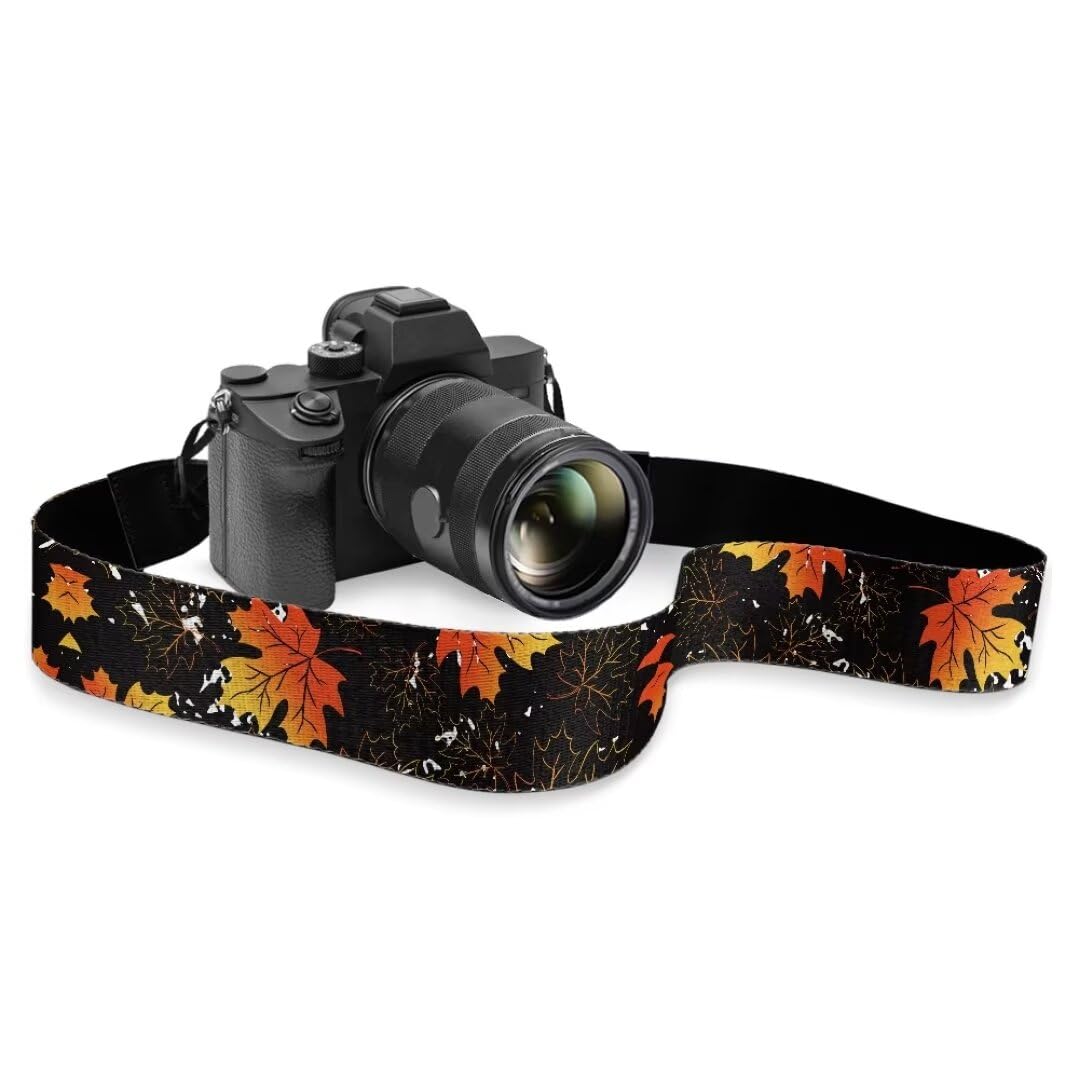 Coldinair Vintage Camera Strap,Fall Leaf Double Layer 2