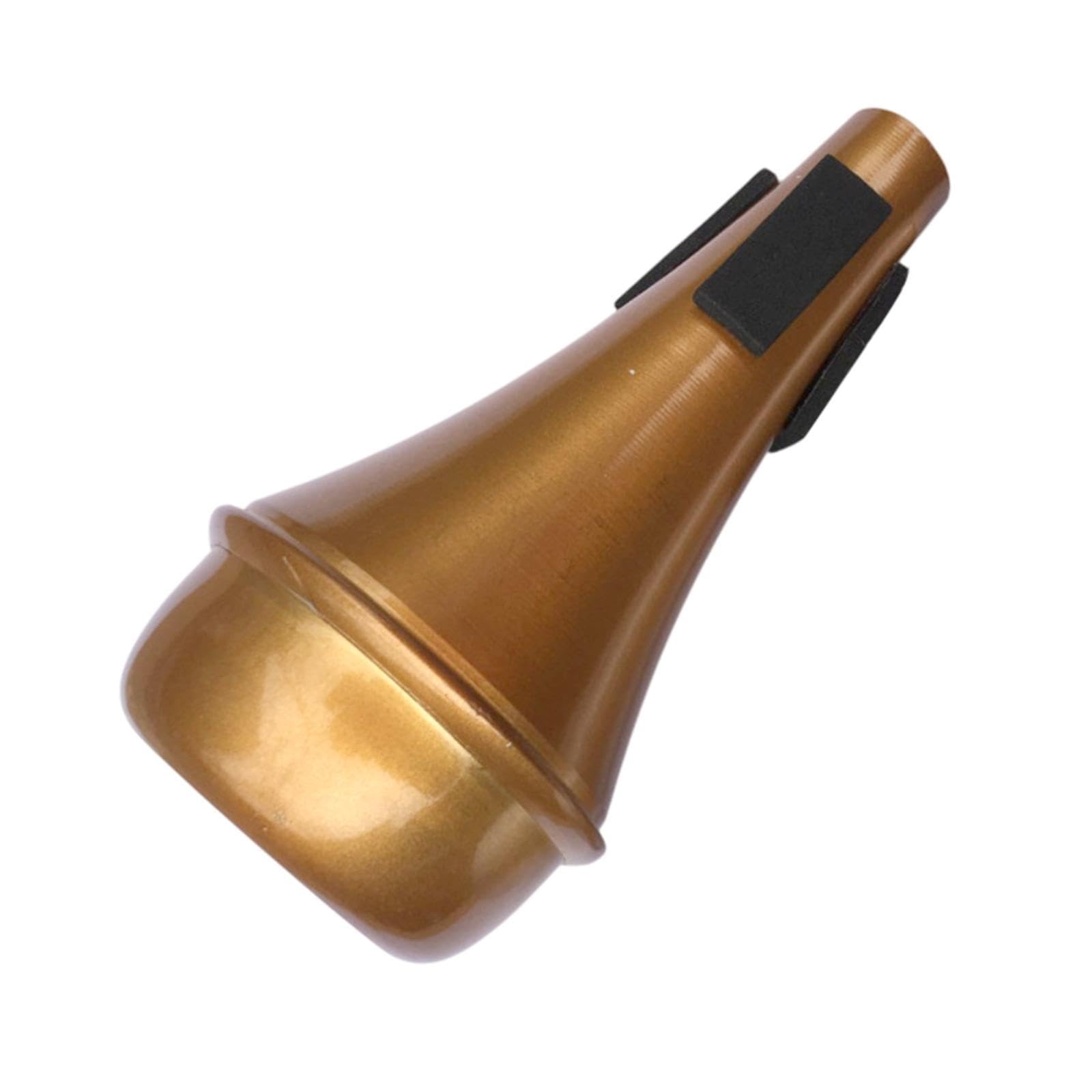 DYNWAVE Trumpet Mute Universal Performance Accessory Practice Mute Aluminum Alloy for Beginners Jazz Musician All Kinds of Trumpets, brown