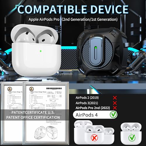 Image of RFUNGUANGO for AirPods 4 Case, Black