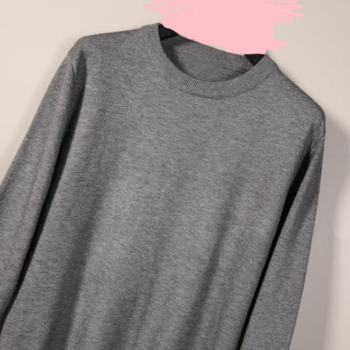 Men's Sweater Pullover,Crew Neck Slim Fitted Long Sleeve Knitted Casual Solid Tops S~2XL4
