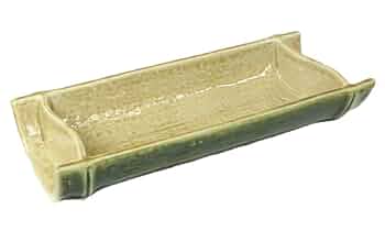 Amazon.co.jp: 刺身皿 向付 黄瀬戸竹割向付 和食器 業務用