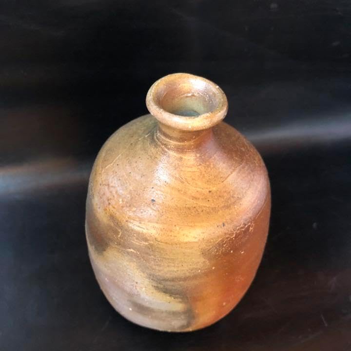 兼田志女子 備前焼 壷 共箱 壺 花器 フラワーベース 花瓶 華道具 置物 備前焼の壺 花道具 兼田志女子 備前焼 壷 共箱 壺 花器 フラワーベース