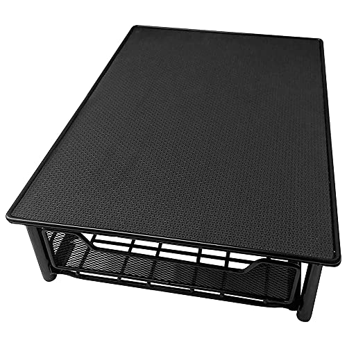 Cajón de Almacenamiento de Cápsulas de Café, Soporte para Cápsulas de Café para Tassimo 60 piezas, Soporte para Máquina de Café, Organizador de Cápsulas 28 * 42 * 9,5 cm (negro)