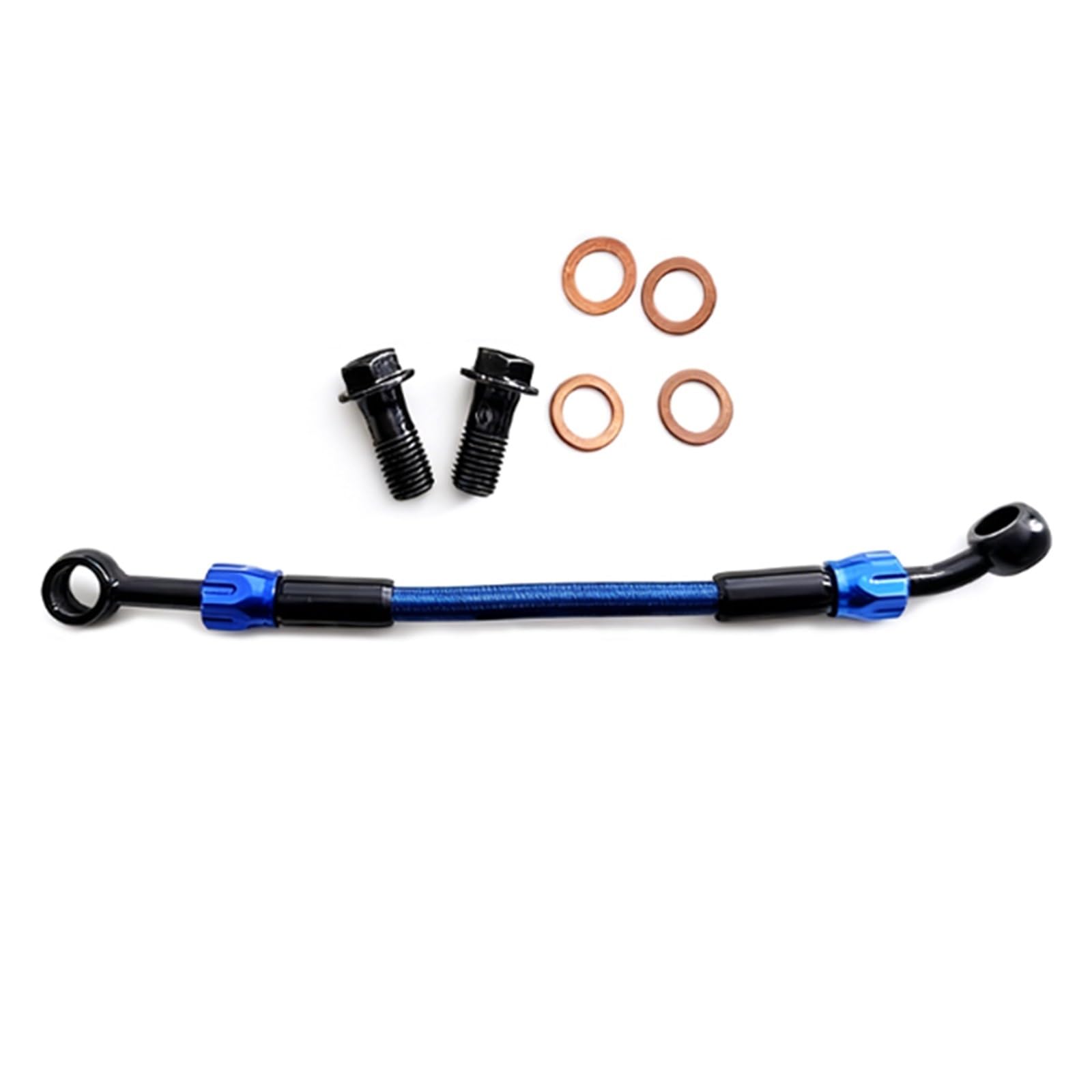 Hydraulic Brake Hose Motorcycle Accessories 0°-28° Hydraulic Clutch Tube Master Cylinder Oil Pipe AN3 Braided Brake Line Hose(2500mm)