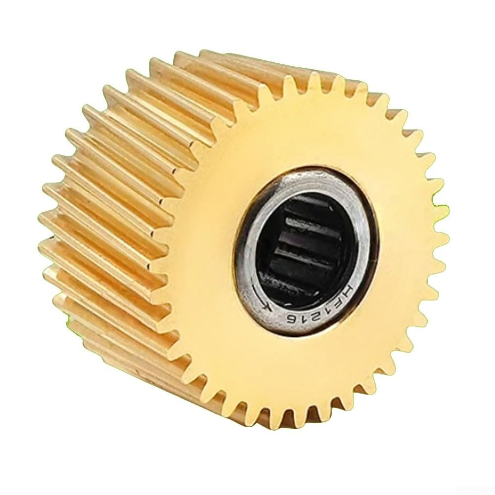 TSDZ2 - Kit di ricambio in nylon e ingranaggio in metallo per Tongsheng 36 V 48 V, kit motore per bici elettrica, compatibile con TSDZ2 (metallo oro)