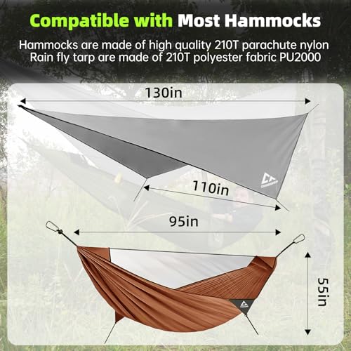 Image of Camping Hammock Mosquito Net with Rain Fly