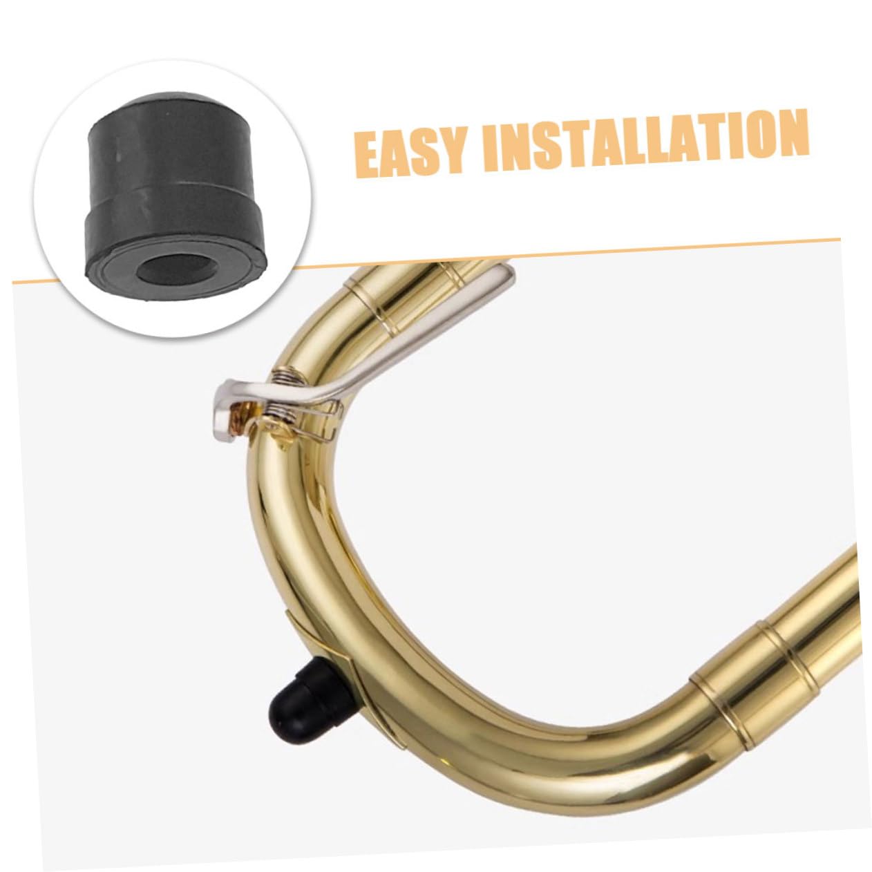 Beaupretty 6 pièces Lot de Patins Caoutchouc pour Trombone Accessoires Universels pour Instruments à Vent Protection et Amortissement des Glissières Installation Facile Ajustement Sécurisé