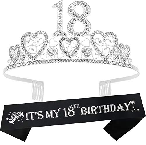 18th Birthday Sash and Tiara,18th Birthday Sash,18 Birthday Decorations,18 Birthday Sash and Tiara,18th Tiara and Sash,18 Tiara and Sash,18th Birthday Tiara,18 Birthday Crown,18th Birthday Sash Crown