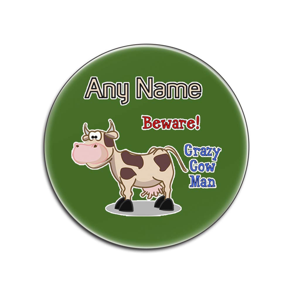 Dessous-de-verre Crazy Cow Man lot de 4 protège-table ronds