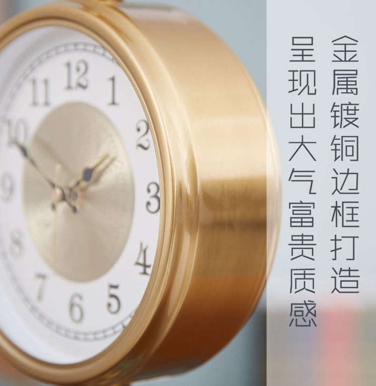 Reloj de mesa antiguo grande 48cm a pilas para decoración de interiores y hogar 6