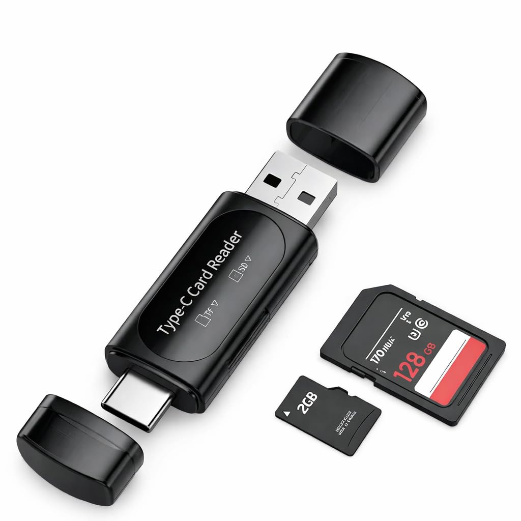 High-Speed Type-C Card Reader – USB 3.0, Dual Port SD/TF Memory Card Adapter, 5Gbps Data Transfer, Compatible with Laptops, Smartphones, and Tablets-image-44