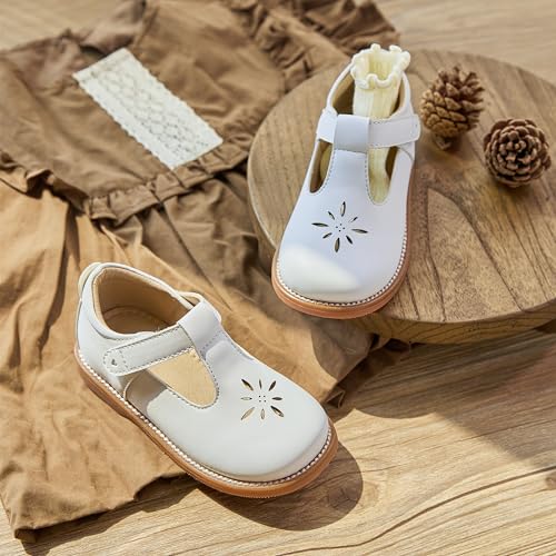 Image of Flaryzone Toddler Little Girl Mary Jane School Uniform Oxfords Flat Dress Shoes
