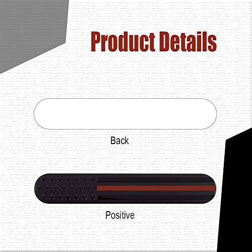 Image of deemars 2PCS 3D Metal American Flag Decal, Black USA Flag Emblem Sticker, 6 inch x 1 inch Patriotic USA US Flag Car Decals Bumper Stickers for for Car, Truck, SUV, Motorcycle