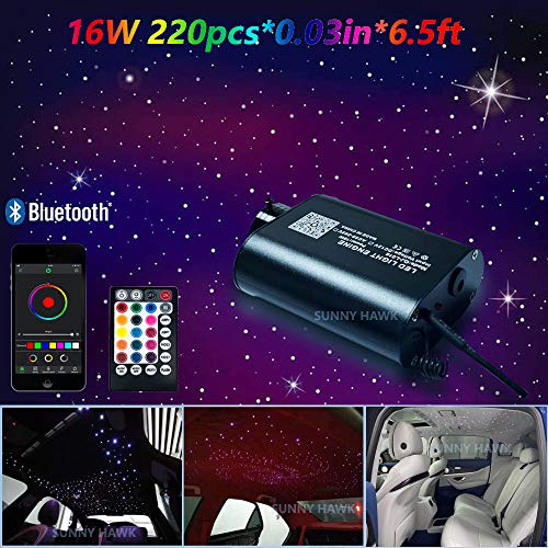 New Upgrade 16W Fiber Optic Lights Star Ceiling Light Kit for Car or