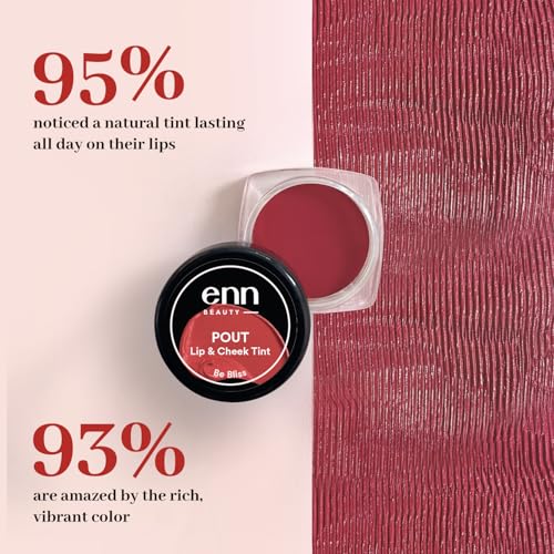 Image of Enn Beauty Pout Lip, Cheek & Eyeshadow Tint with SPF 10 withThe Goodness of Jojoba & Avocado Oil, Natural Blush for Women, Long Lasting, Sls & Paraben Free - Be Bliss, 5gm