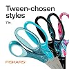 Fiskars 7" Student Scissors for Kids Ages 12-14, Scissors for School or Crafting, Back to School Supplies, Blue #4