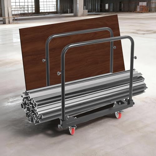 Carretilla de panel de acero capacidad 1400 lbs 4 ruedas miniatura 3