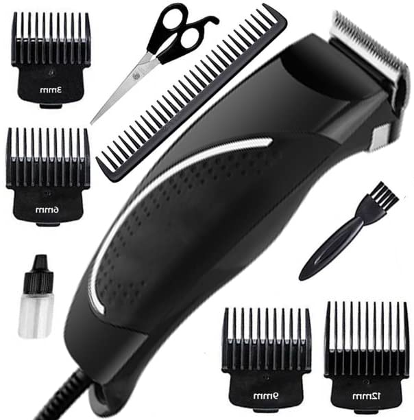 Bk Professional Electric Hair Clipper Titanium Steel Blade Hair Trimmer