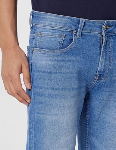 Image of Spykar Men's Ricardo Straight Fit Mid Rise Casual Jeans