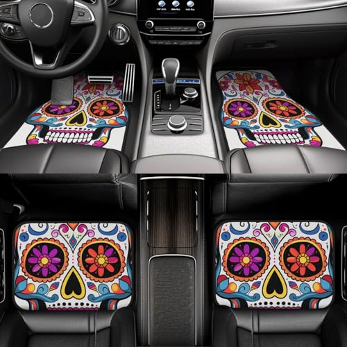 Lot de 4 tapis de sol de voiture toutes saisons universel imperméable pour SUV et camion