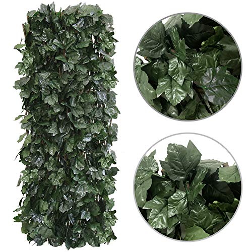 Garden Land ORTCI Expandable Fence Privacy Screen For Balcony Patio Outdoor,Decorative Faux Ivy Fencing Panel,Artificial Hedges (Single Sided Leaves)…… thumb #5