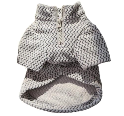 AttRex 犬の服 ペット服 コート 秋冬 暖かい 防寒 柔らかい ドッグウェア パーカー かわいい 人気 小型犬 中型犬 tシャツ 子犬 わんこ服 猫服 脱毛保護 散歩 お出かけ ペット用品 (M,グレー)