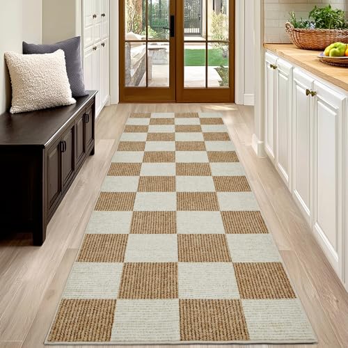 Tapete decorativo beige y blanco 60x96 cm miniatura 3