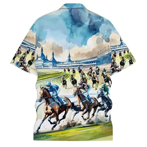 Chemise décontractée imprimée pour vos sorties et activités extérieures en bleu ciel