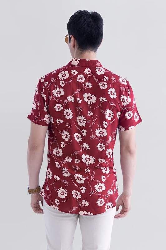 Image of SNITCH Men Polyester Regular Fit Aster Shirt