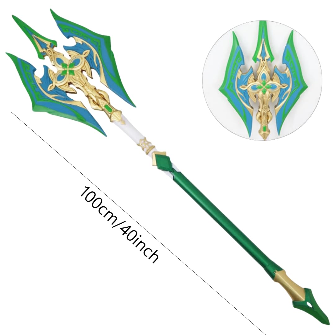 damdos Halloween Prop Cosplay Sword Feixiao Axe,40" Feixiao Axe PU Foam Swords Weapons Fancy Party Costumes Accessories Yanqing Sword Birthday Gifts