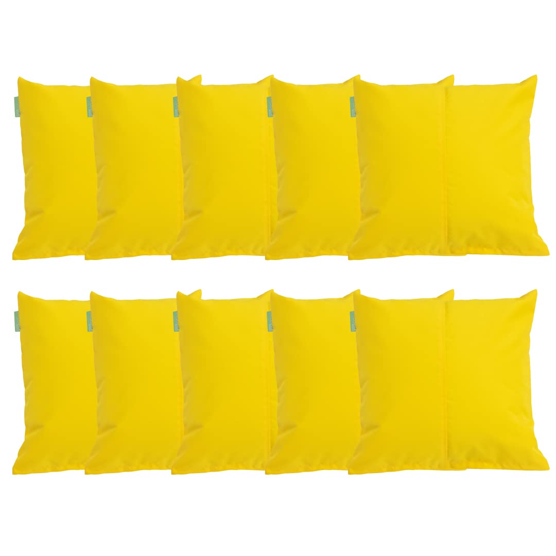 Gardenista Large Garden Scatter Cushion | Water Resistant Hollowfibre Filled Outdoor Seating Furniture Pillow | Great for Patio Rattan Chairs | Comfy & Lightweight (10, Yellow) — image 1