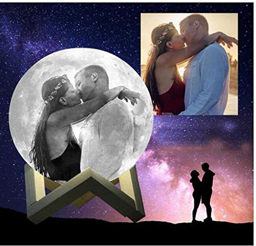 Lampada lunare KKPINK Lampada lunare con immagine