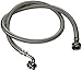 Certified Appliance WM48SSL2PK C003414 Braided Washing Machine Connectors with Elbow 4-Feet, 2-Pack