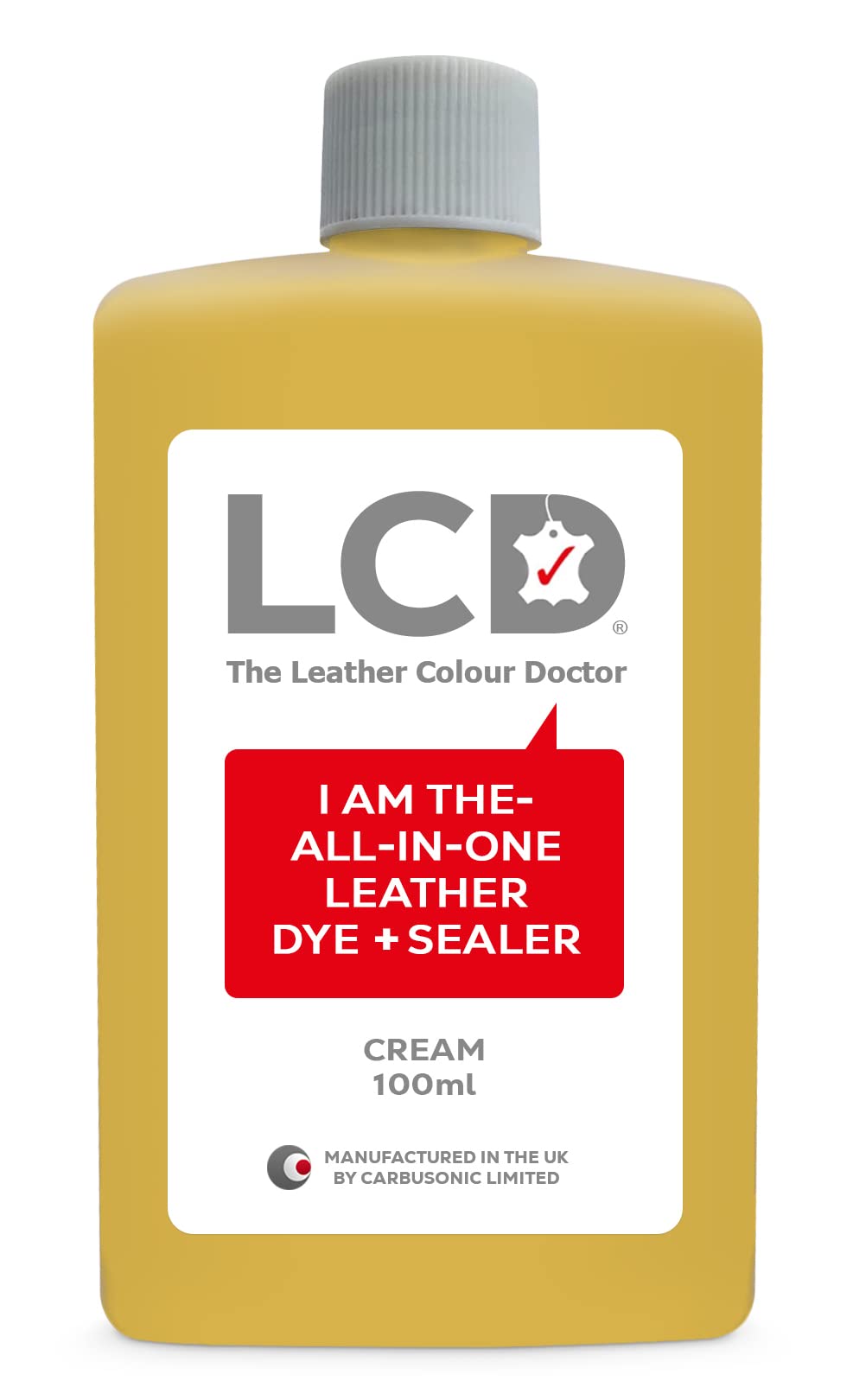 LCD All-in-One Leather dye & Sealer - Repair & Restore Paint, Permanent Colour for Sofas, Shoes, Handbags, Clothing, self Sealing 100ml by The Leather Colour Doctor (Grey) — view 13