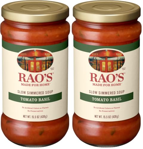Image of Rao's Made For Home Tomato Basil Soup, 15.5 oz (Pack of 2)