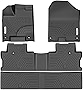 YITAMOTOR Floor Mats Cargo Liner Compatible with 2017-2023 Honda Ridgeline Crew Cab, Custom Fit Black TPE Floor Liners 1st, 2nd & 3rd Cargo Row All-Weather Protection