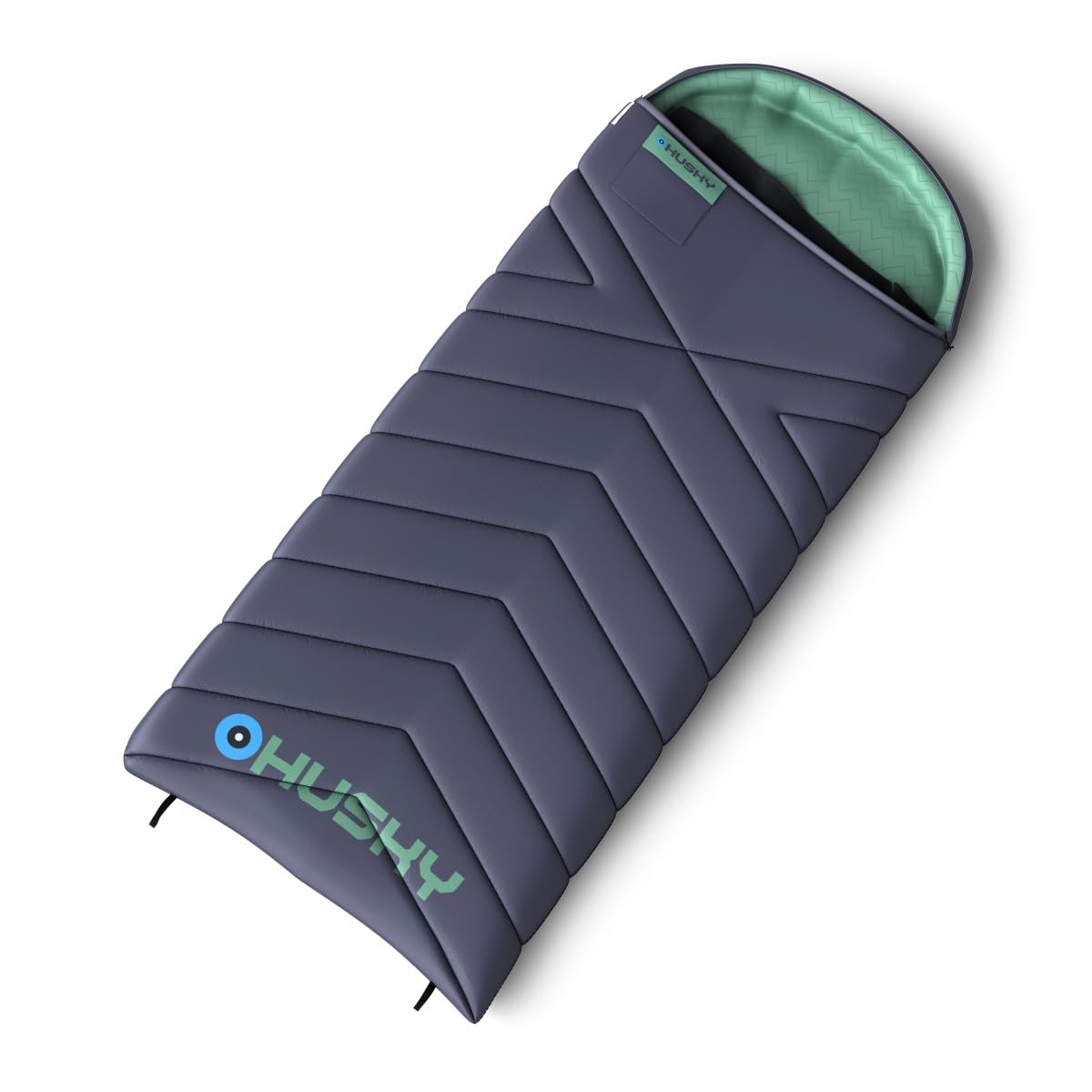 Husky Guty Schlafsack 3 Jahreszeiten bis -10°C, Warme Deckenschlafsack für Erwachsene, Sommerschlafsack für Camping, Trekking, Outdoor und Indoor