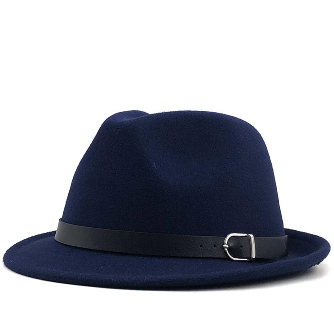 Lmtossey Cappello da Jazz da Donna Fedora Bianco da Uomo Cappello da Sole Casual Cappello da Viaggio Autunnale