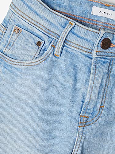 NAME IT Mädchen Klassische Jeans aus Bio-Baumwolle Light Blue Denim 128 – Ansicht 2