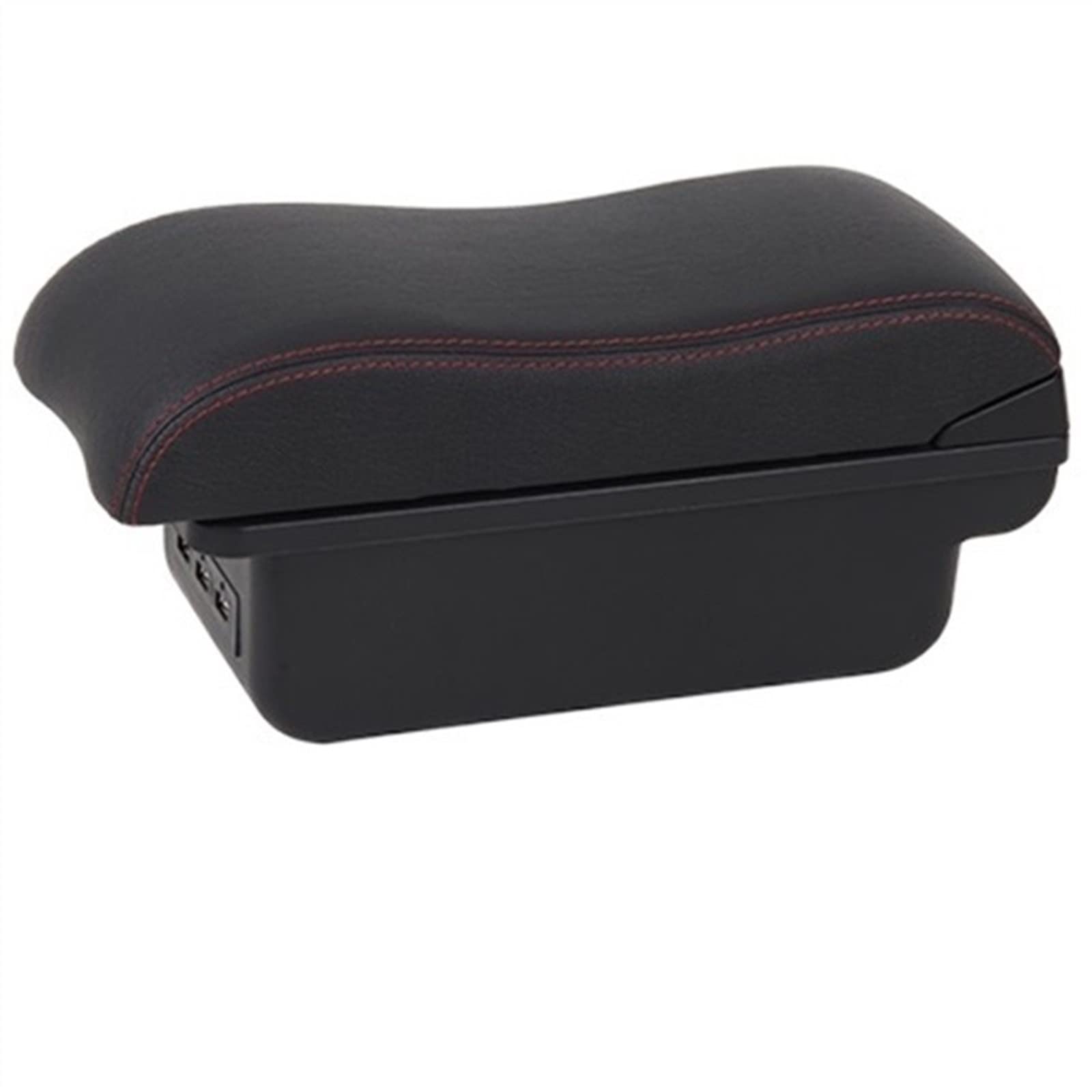 For Hyundai For Solaris 2013 2014 2015 2016 Armrest Box Car Armrest Box Interior Retrofit USB Ashtray(A2-black red 3 usb)