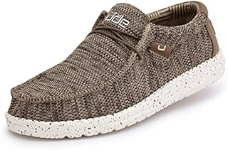 Hey Dude Men's Wally Sox Brown Size 10 | Men’s Shoes | Men's Lace Up Loafers | Comfortable & Light-Weight