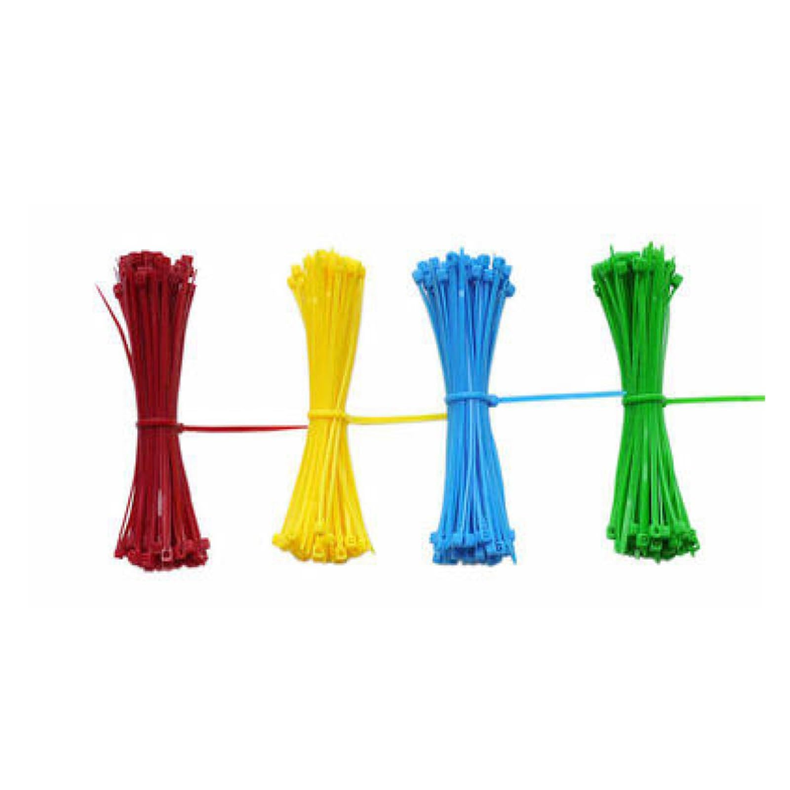 Colliers de serrage en nylon, colliers de serrage, Lot de 100 serre-câbles autobloquants en nylon et plastique, couleur 2,5 x 100 mm(White)