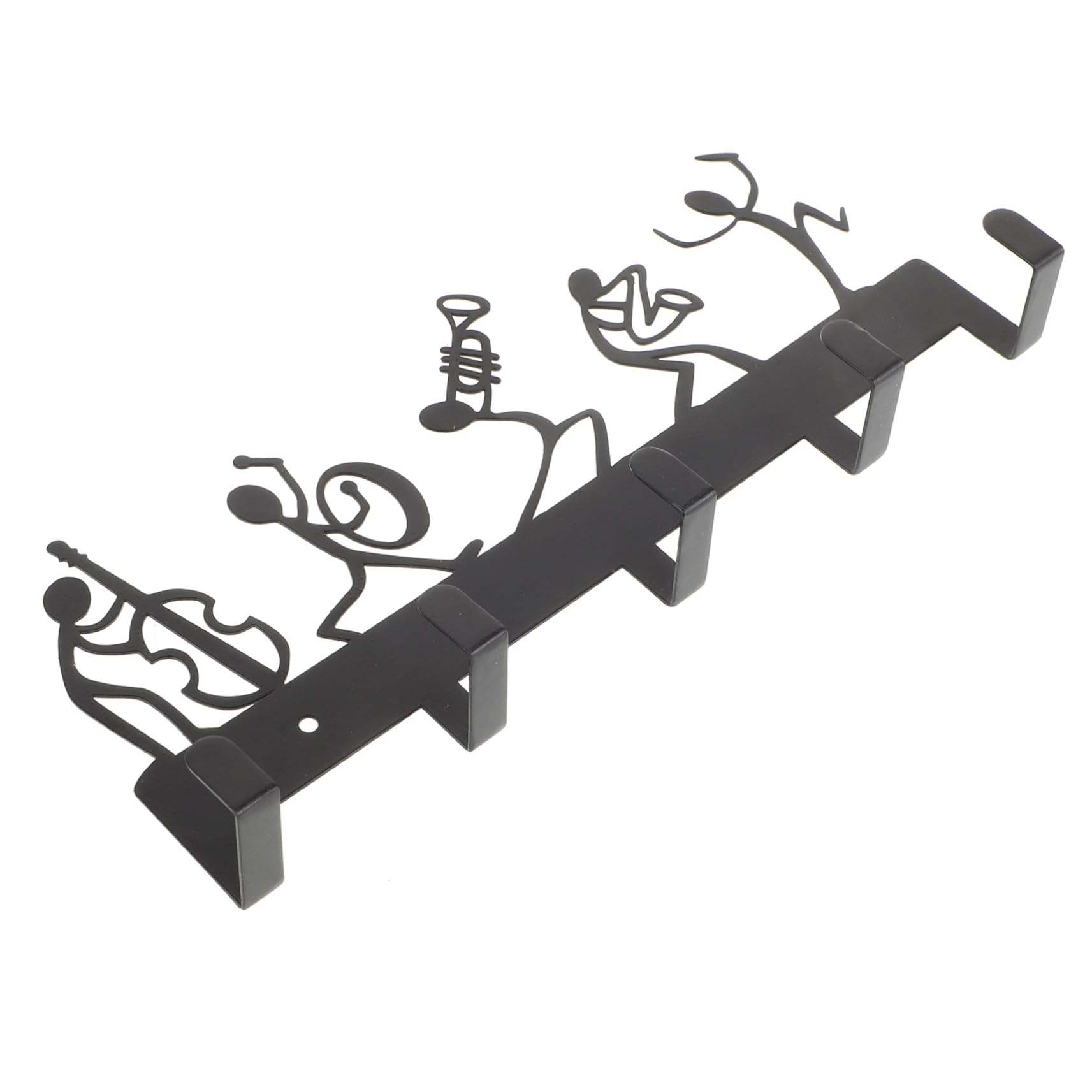 OUNONA Colgador De Llaves Musical Con Ganchos De Hierro Fundido Para Entrada Y Pasillo Organizador De Pared Decorativo Para Llaves Sombreros Y Abrigos
