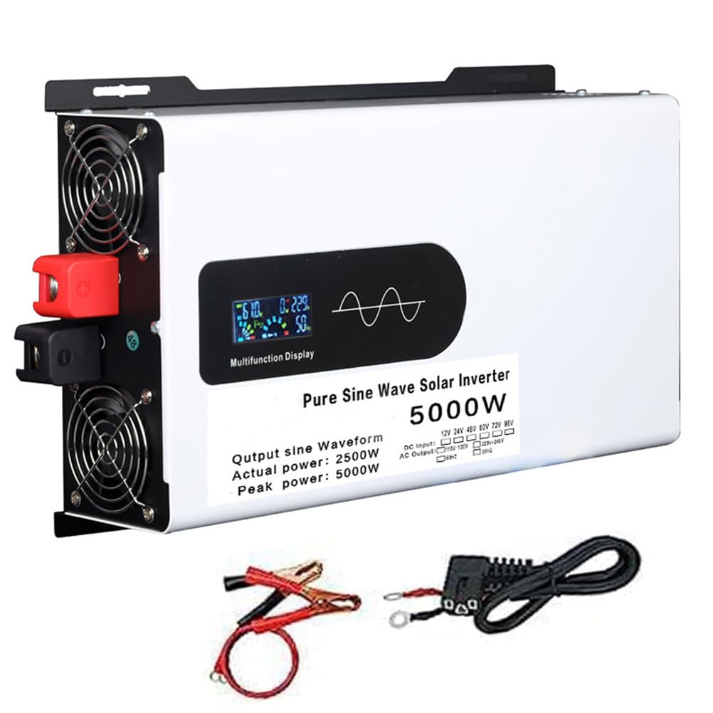 Convertisseur de Tension Pur Sinus 5000W pour Installation Solaire et Auto