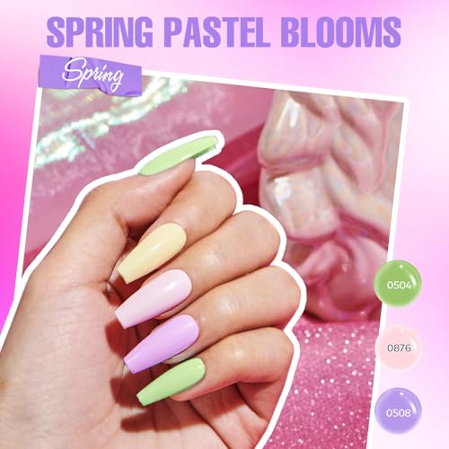 MEFA 60 Pcs Gel Nail Polish Kit with U V Light, 32 Colors All Seasons Soak Off Gel Polish Nail Set with Matte/Glossy Glitter Base Top Coat Manicure Tools Nails DIY Decorations Gifts for Women - Image 4