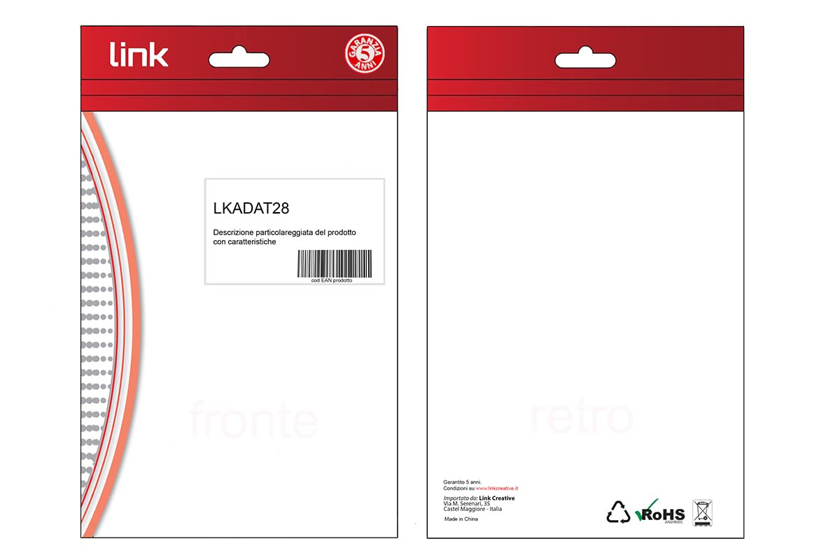 LINK Lkadat28 ADATTATORE BIDIREZIONALE DVI MASCHIO 18+1 - HDMI FEMMINA