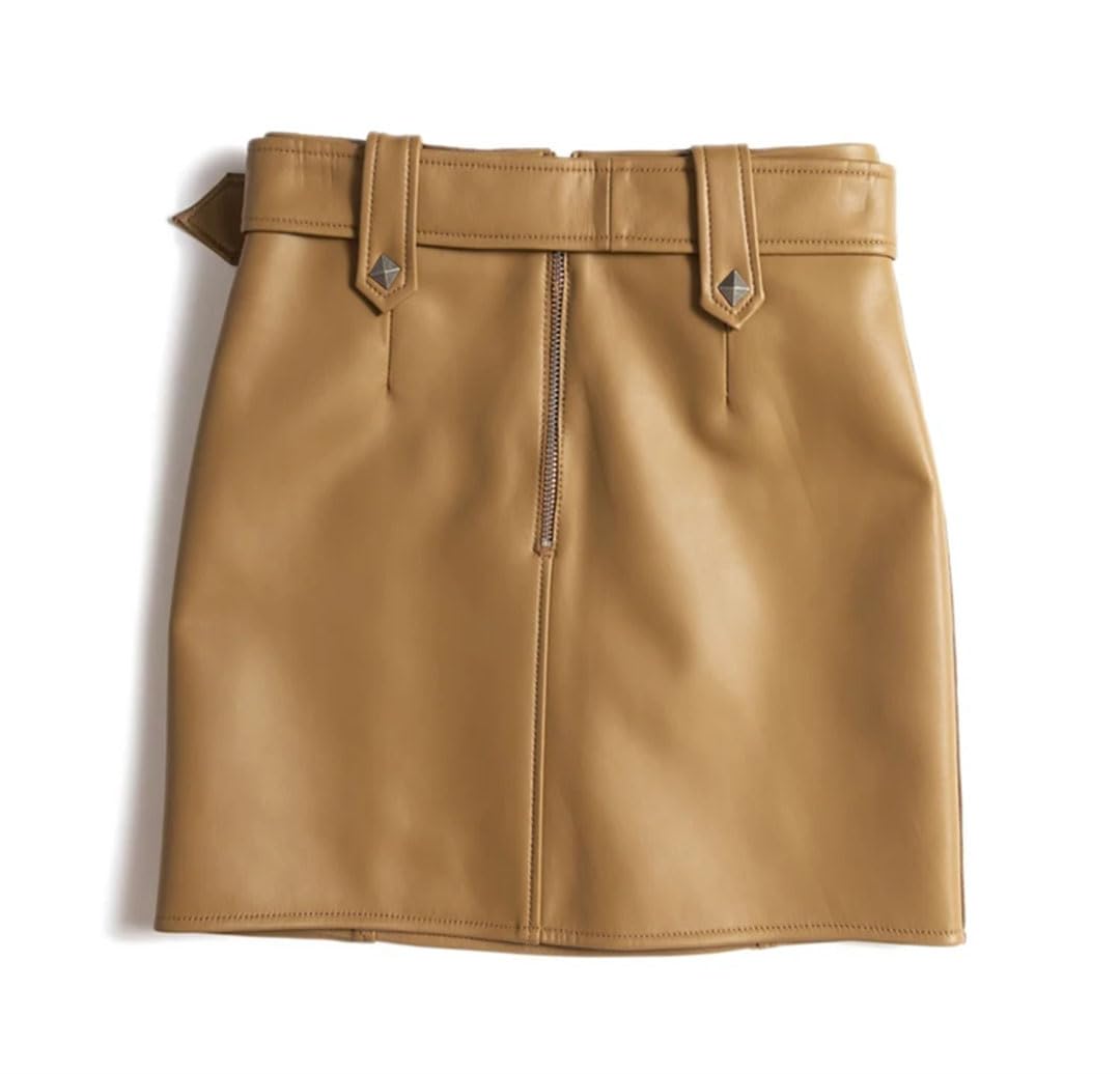 Gonna Locomotiva in pelle da donna per gonna cargo ragazza piccante